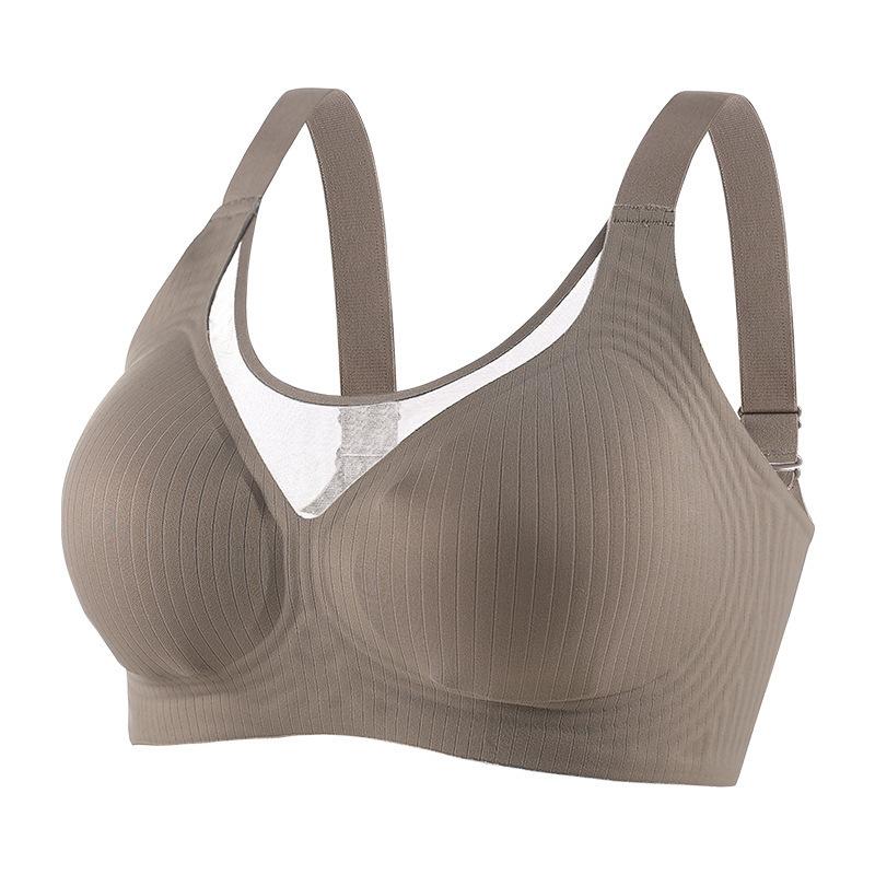 Large-sized Seamless Underwear for Women Thin Anti-glare Bra Strapless Bra Without Underwire Sports Vest Bra Push Up Bra