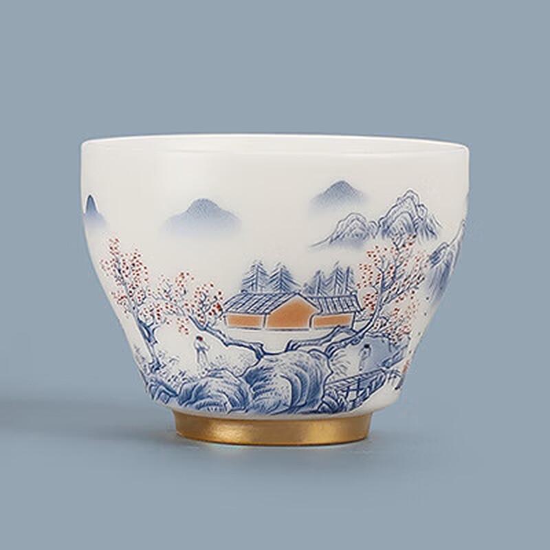 

Mutton Fat Jade White Porcelain Master Tea Cup