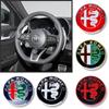 40MM Car Central Console Knob Decals Steering Wheel Badge Sticker Auto Accessories For Giulia Stelvio Giulietta Mito