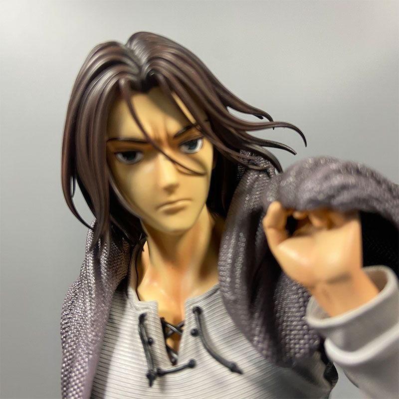 30cm Attack On Titan Gk Chikara Eren Jaeger Double Headed Statue PVC Action Figure Anime Figure Model Toys Collection Doll Gift