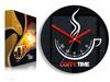 COFFEE TIME II BLACK WALL CLOCK