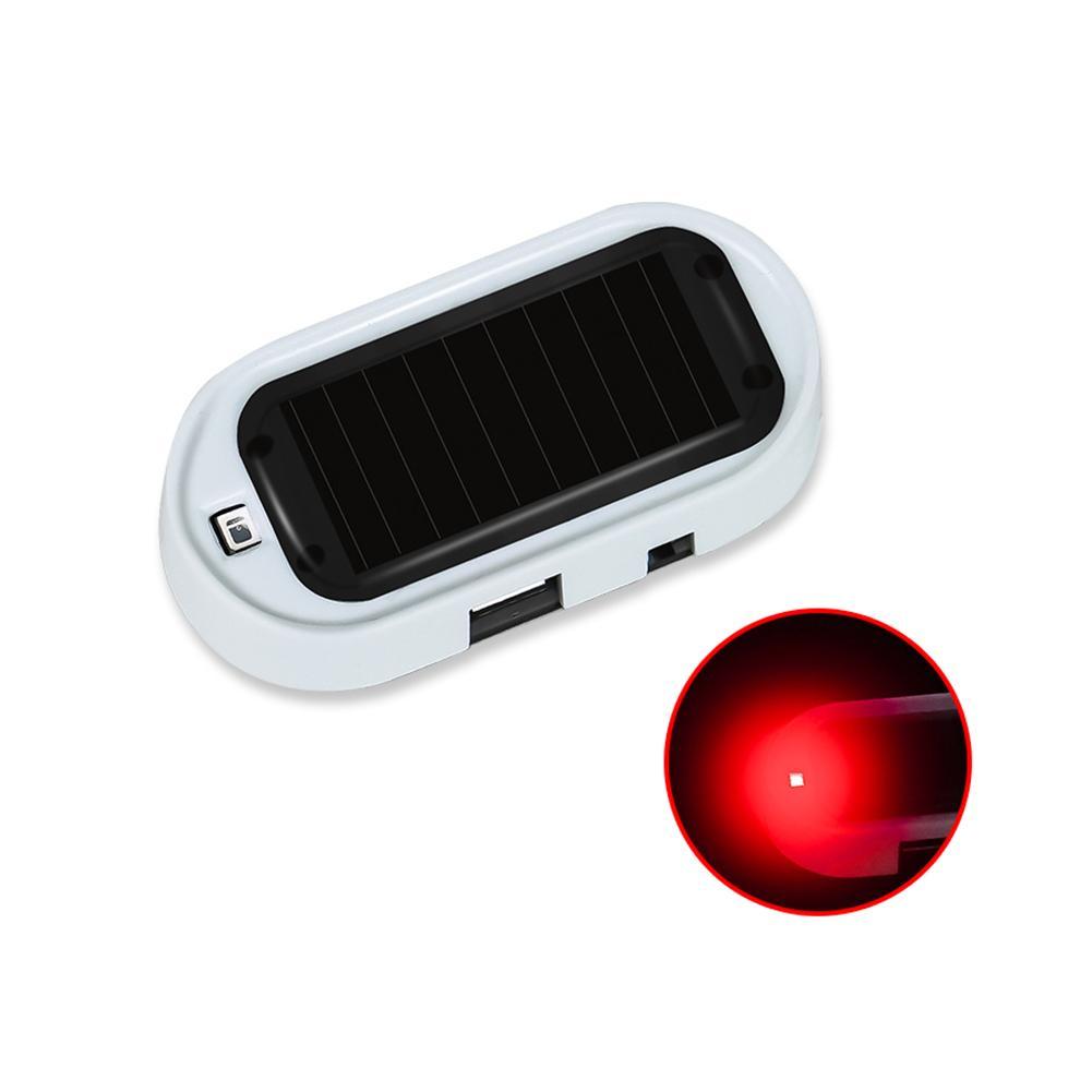 Car Fake Security Light Solar Powered Simulated Dummy Alarm Wireless Warning Anti-Theft Caution LED Lamp Flashing Imitation New