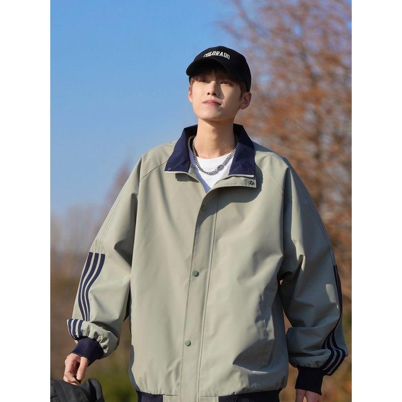 Trade Men's Clothing! Clearance and Leak Detection! Autumn Outerwear Original Order Export Cut the Tag Off Jacket Long Sleeve Big Brand Trendy New