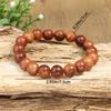 TopHanqi 3pcs Vintage Style Multi-color Wooden Beaded Elastic Stretch Bracelet Set for Men and Women