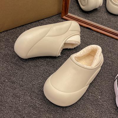 Mode Damen Winter Beliebt Verdickte Plüschschuhe Indoor EVA Leichte Warme Hausschuhe Outdoor Lässiger Sneaker Modetrend Schuhe