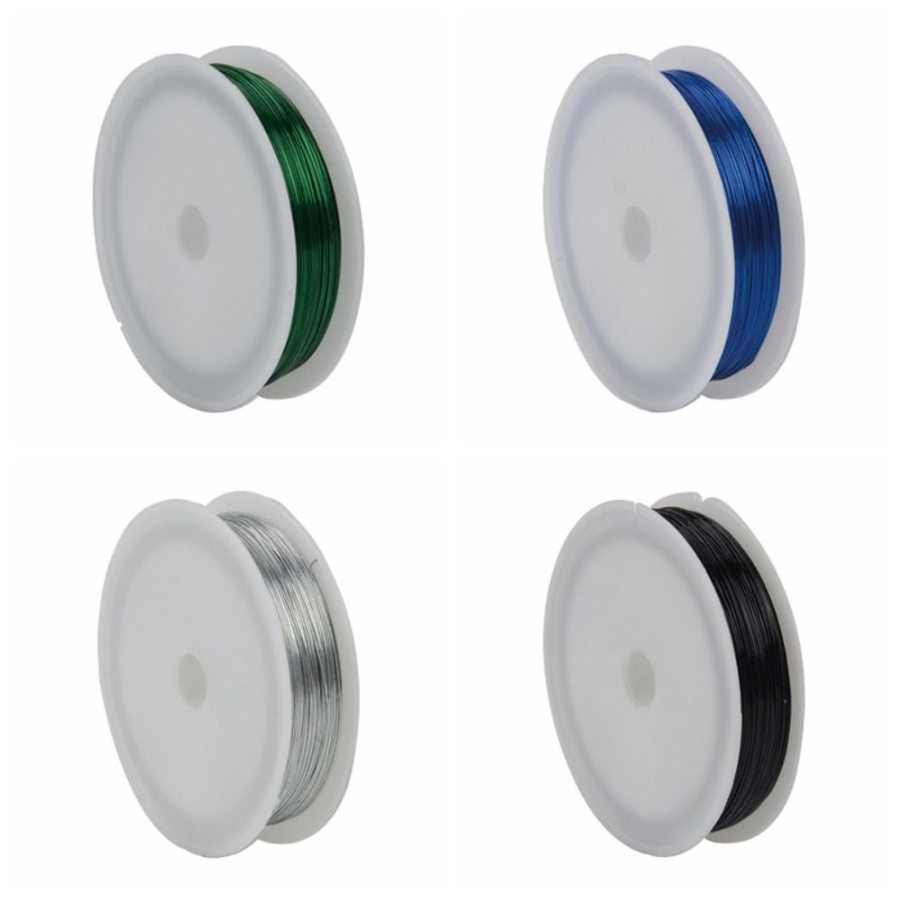 Pet Colored Craft Wire Wire 50M DIY Floral Wire 0.4mm Thin Gauge Flexible Bendable Binding Twist Wire Handcraft Making