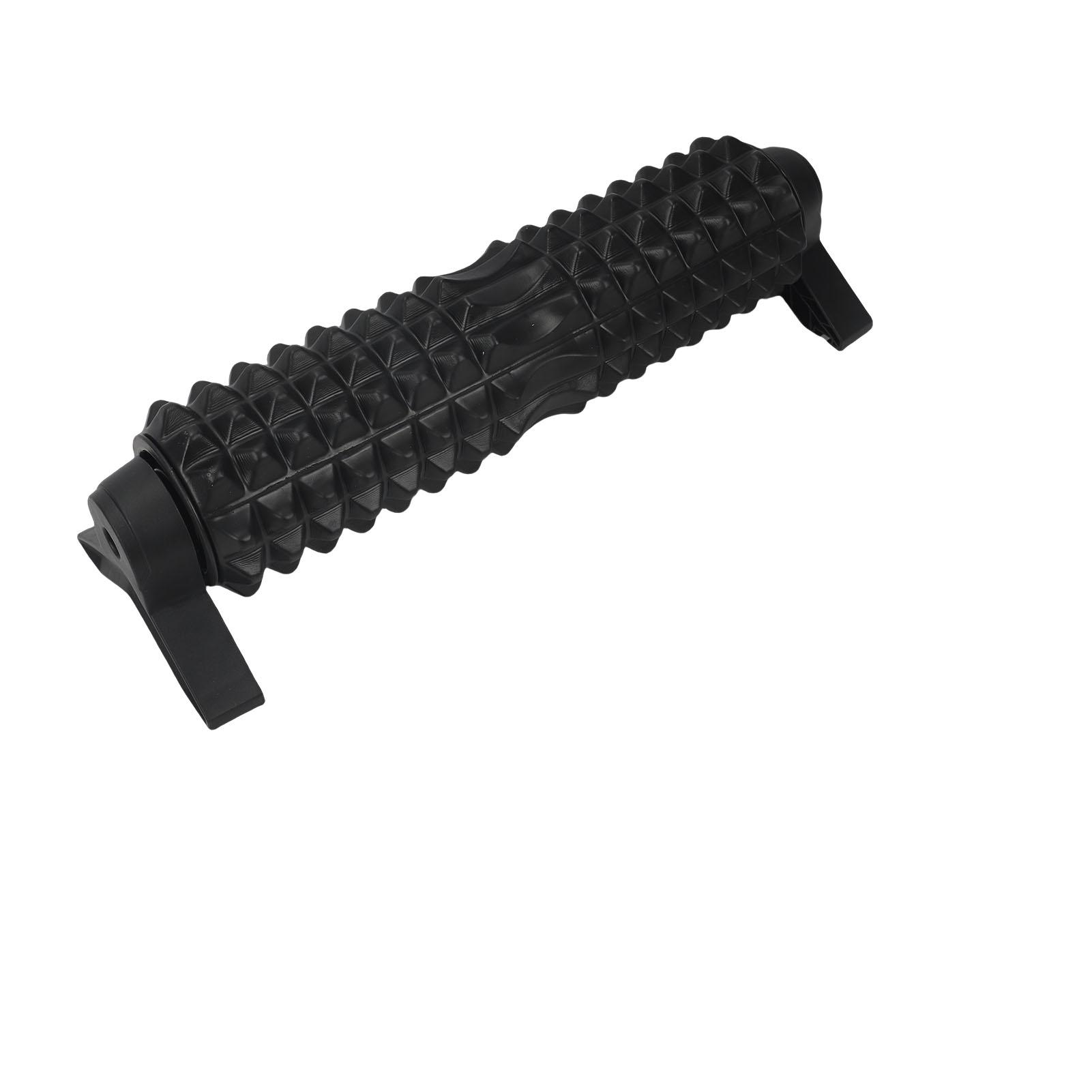 Foam Roller with Stand EVA 3D Deep Tissue Massage Roller for Back Leg Fitness Exercise Relaxation Black чёрный