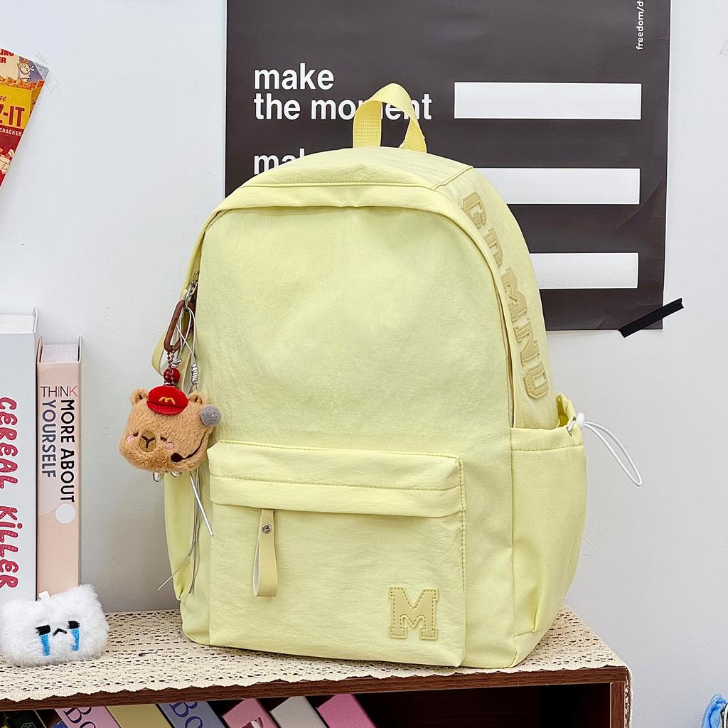 Schoolbag New Japanese Simple Backpack Female Student Large Capacity School Bag High School Junior High School Student School Bag Cute Fashion