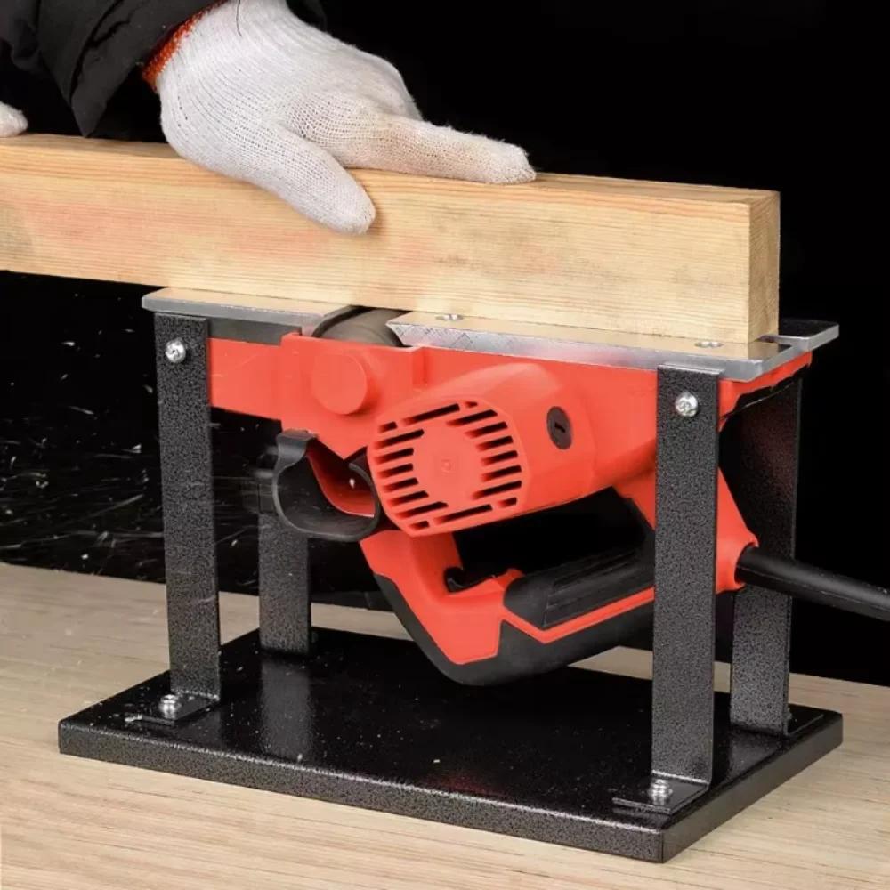 Portable Flip Bracket Holder Electric Planer Woodworking Guide Support Labor-saving Accessories