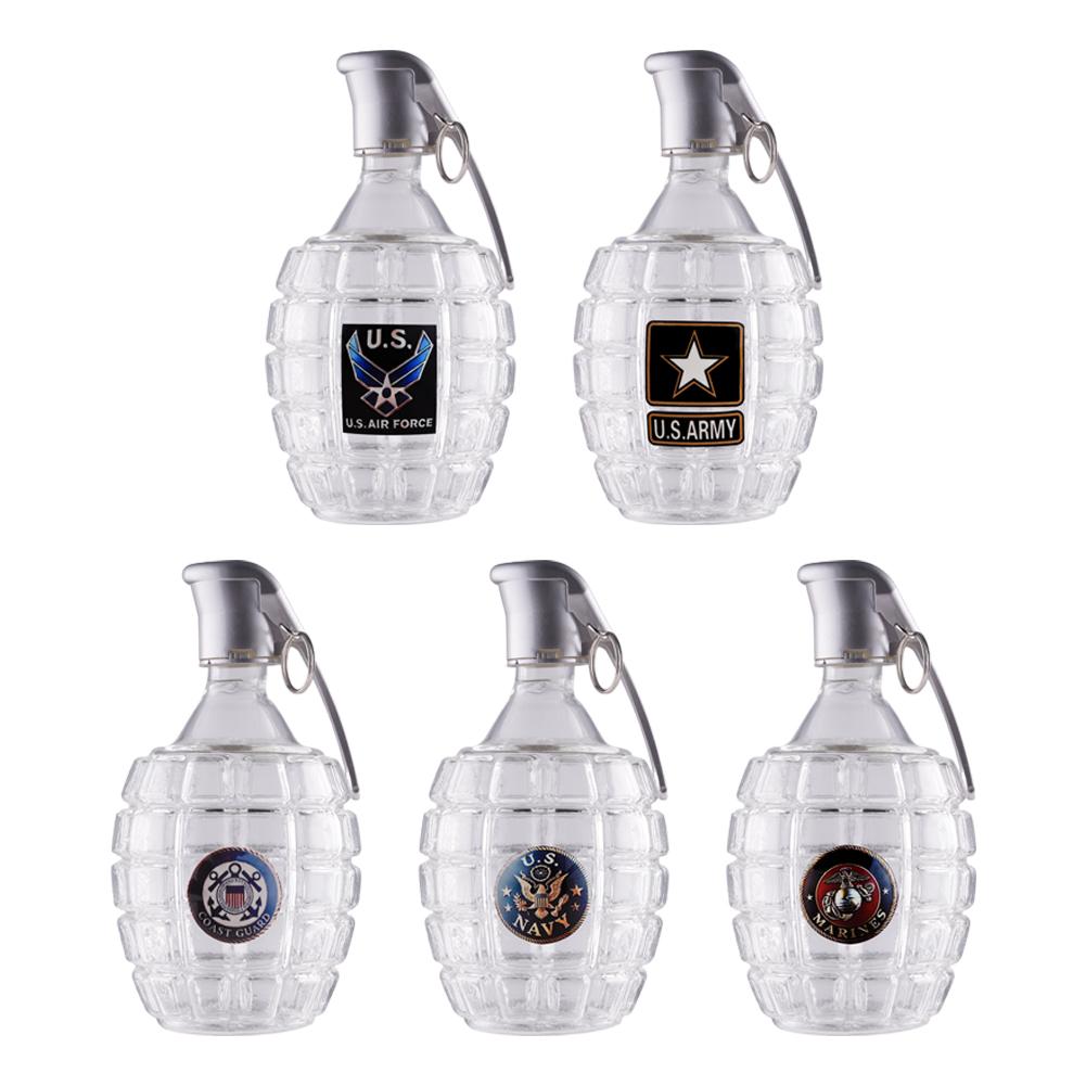 High Borosilicate Glass Grenade Shaped Sparkling Wine Bottle Sealed Jar for Home Brewing Whiskey Wine Storage Container