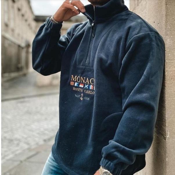 Men's Casual Embroidered Letter Hoodie for Spring, Autumn, and Winter