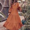 Ladies' New Spring And Summer Fashion Temperament Commuting Breathable And Comfortable Sexy Shirt Long Skirt Dress