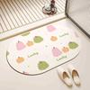 Cute Cartoon Bathroom Floor Mat Diatom Mud Anti Slip Foot Mat Bathroom Shower Room Water Absorption Quick Drying Foot Mat