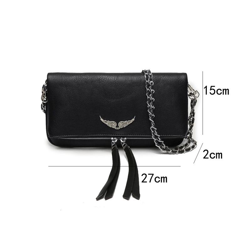 Newway Zadig&voltaire Kjede Skulderveske For Kvinner Mykt Skinn Vattert Mote Melding Crossbody-veske_SSDLV_Spesiell Gave