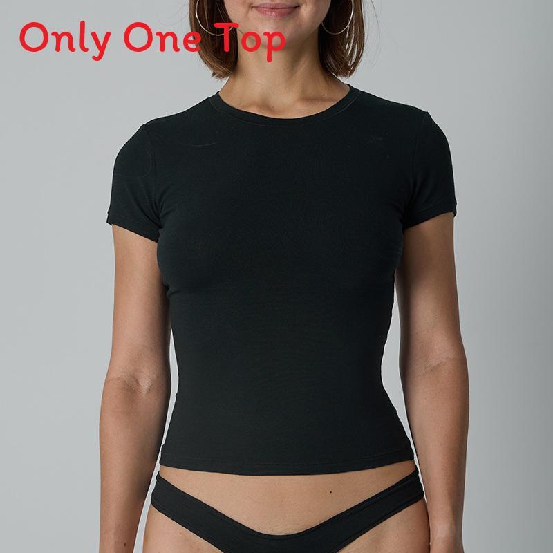 Cotton Jersey Tshirt For Women With Soft Stretch Fabric For Yoga And Casual Wear