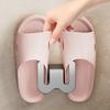Wandmontiertes Schuhregal mit Ablauflöchern Platzsparend Aluminiumhaken für Badezimmer Küche Bohrloser Klebe-Montageständer für Hausschuhe Handtücher