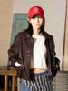 THE GREEN LAB Embroidered Washed Ball Cap [Red]