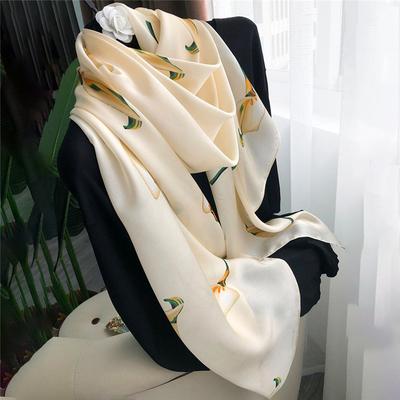 180*65 cm 100% Maulbeerseide Chinesische Seide Luxus Langen Schal Sonnenschutz Schal Schal Stirnband Halstuch Frauen Geschenk