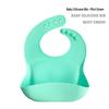 Bavaglino Impermeabile in Silicone per Bambini - Resistente alle Macchie, Tasca Raccogli Cibo Inclusa, Personalizzabile con LOGO.
