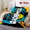 ZOMBOY Print 2D Flat Pattern Flannel Blanket High quality All Seasons Warmth and Comfort Perfect for Christmas Gifts.