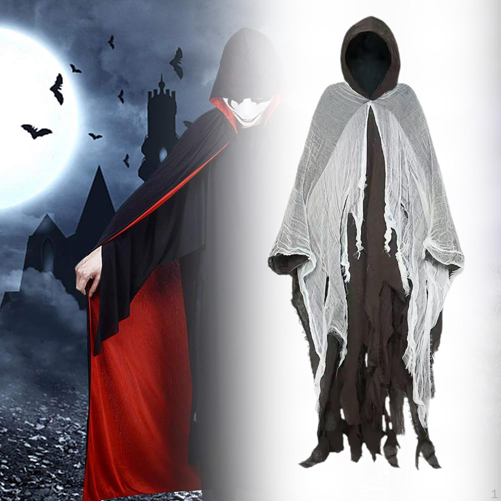 

Плащ с капюшоном Аксессуары Ужас Накидка для Унисекс Взрослый Мужчина Женщина Coffee