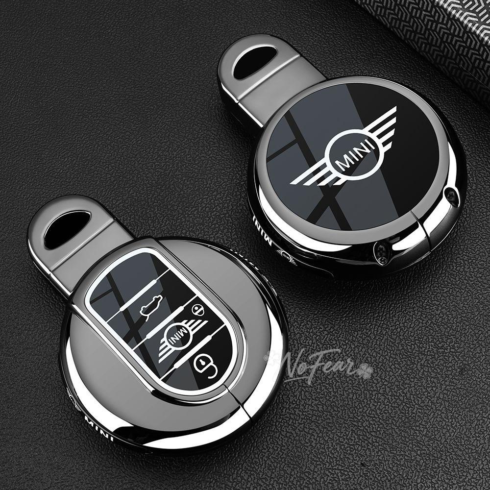 Zinc alloy Auto Key Case Cover Shell For BMW Mini COOPERS COUNTRYMAN ONE JCW CLUBMAN F56 F55 F54 F57 F60 Roadster Car stickers svkjb33