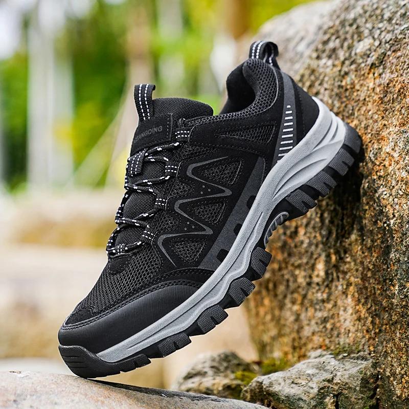 Breathable Men's Hiking Shoes Outdoor Sports Shoes Outdoor Work Boots Wading Luxury Designer Climbing Trekking Sneakers for Men