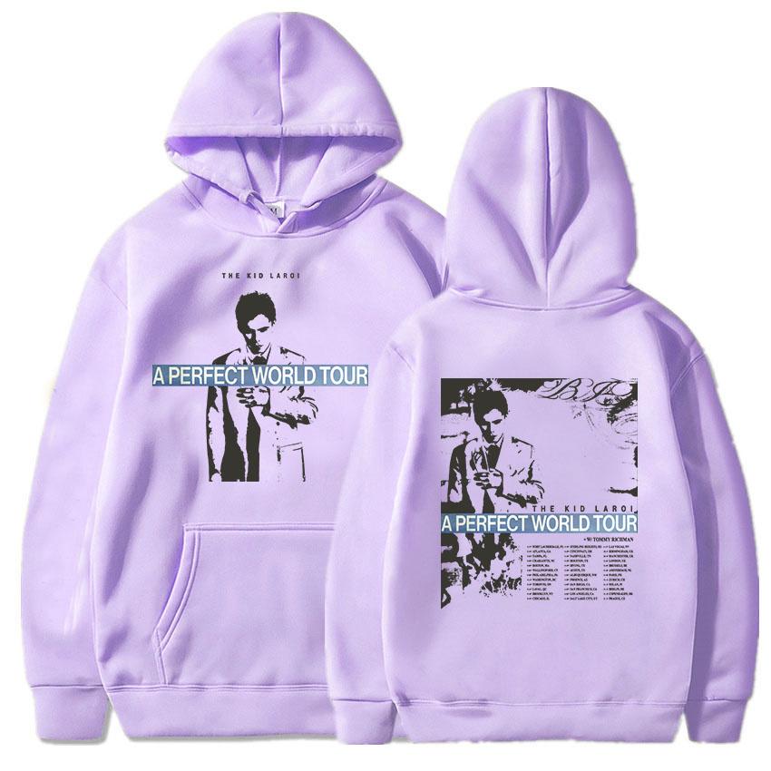 A PERFECT WORLD TOUR 2026 Hoodies THE KID LAROI Graphic Sweatshirt Long Sleeve Loose Casual Pullover Print Merch