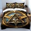 Eye, triangle, wings, globe. Bedding sets Duvet cover sets Duvet covers Pillowcases(1 * Duvet Cover 2 * Pillowcases without duvet insert)