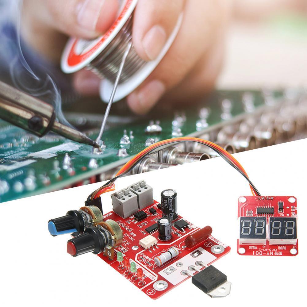 Sveiseautomat kontrollkort, juster tid strøm digitalt display sveiseautomat DIY kontrollkort