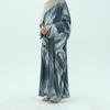 Long-sleeved Elegant Open-sleeved Long Shirt Elegant Casual Print Cardigan Robe Soft and Comfortable