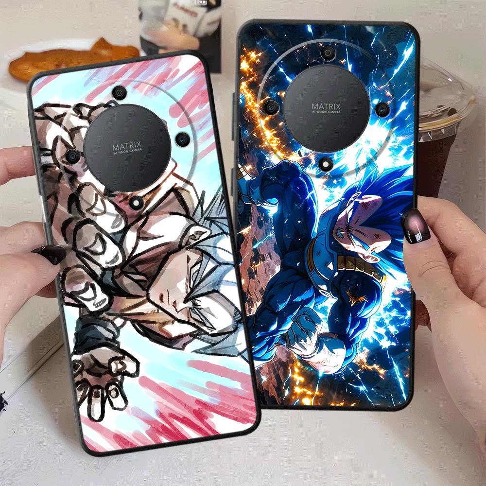 Dragon Ball Goku Anime Case for Honor X6 200 400 Lite Magic5Lite X8 X7 X5b 70 X9a 8X 90 Black Soft Phone Cover