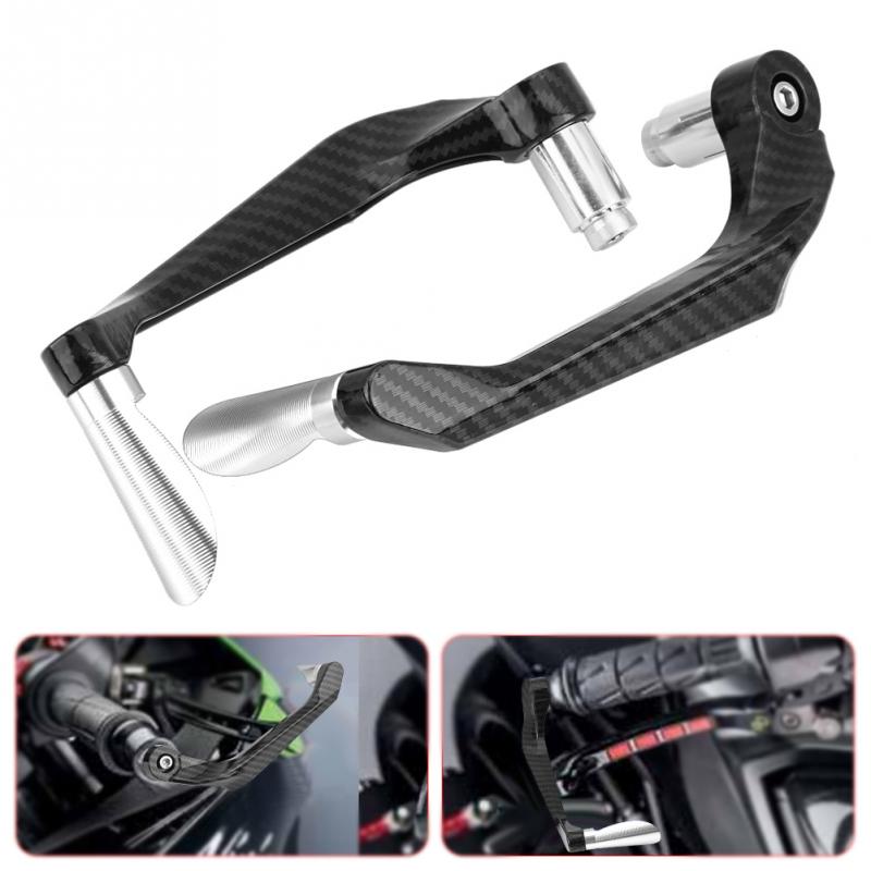 7/8" 22mm 1 Pair Carbon Fiber Alloy Motorcycle Brake Clutch Levers Protection Universal For YAMAHA Kawasaki  Accessories