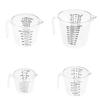 Baking Tools: Large 600ml & 300ml Transparent Plastic Measuring Cups, Kitchen Utensils