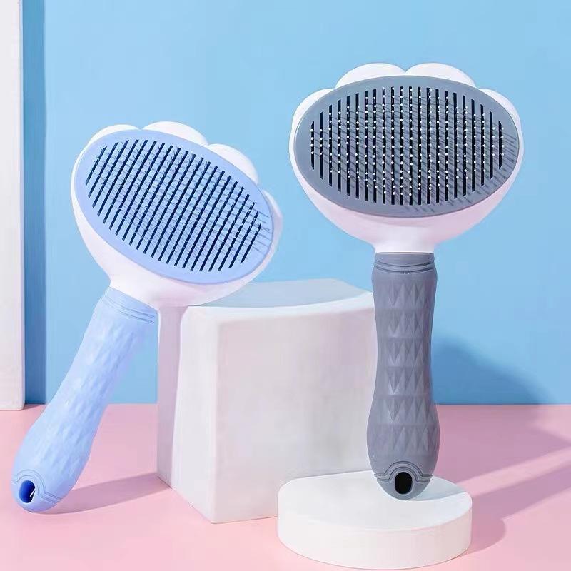 Self Cleaning Pet Grooming Brush Reduce Household Shedding Hair Remover Comb for Dogs Cats Pet Owners