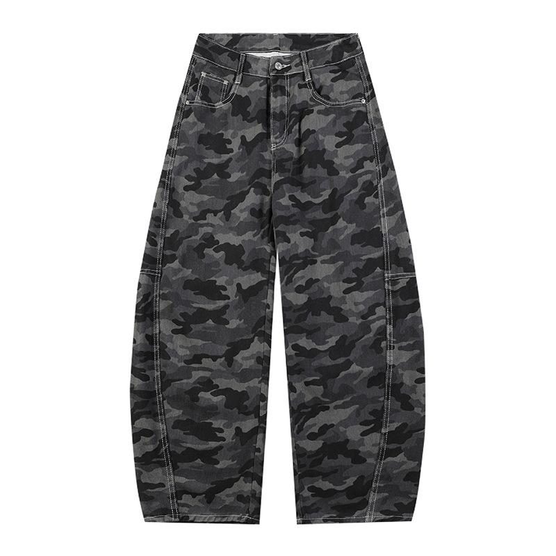 Camouflage Scimitar Pants for Men Versatile Loose Street Niche Casual Pants