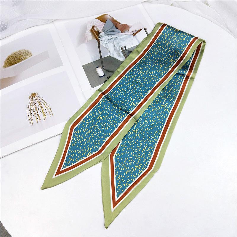 Doppelseitiger Spitzschal für Damen im Frühling und Herbst, dünnes und langes Band, Handgelenk-Taschengurt, vielseitiger dekorativer kleiner Schal