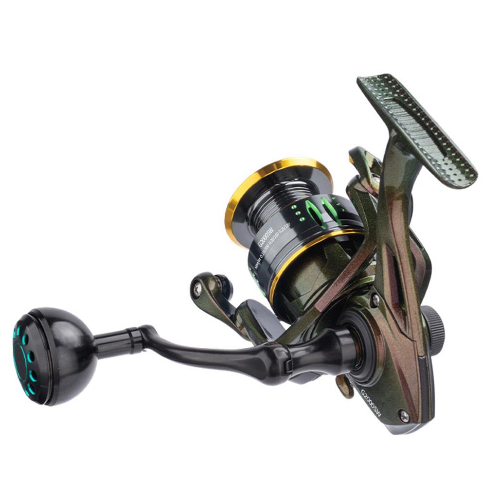 Portable 3+1 Ball Bearings 5.0:1 Gear Ratio Spinning Reel All Metal Saltwater Fishing Reels G2000SW