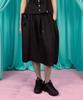 Heretic Button Volume Skirt / Black