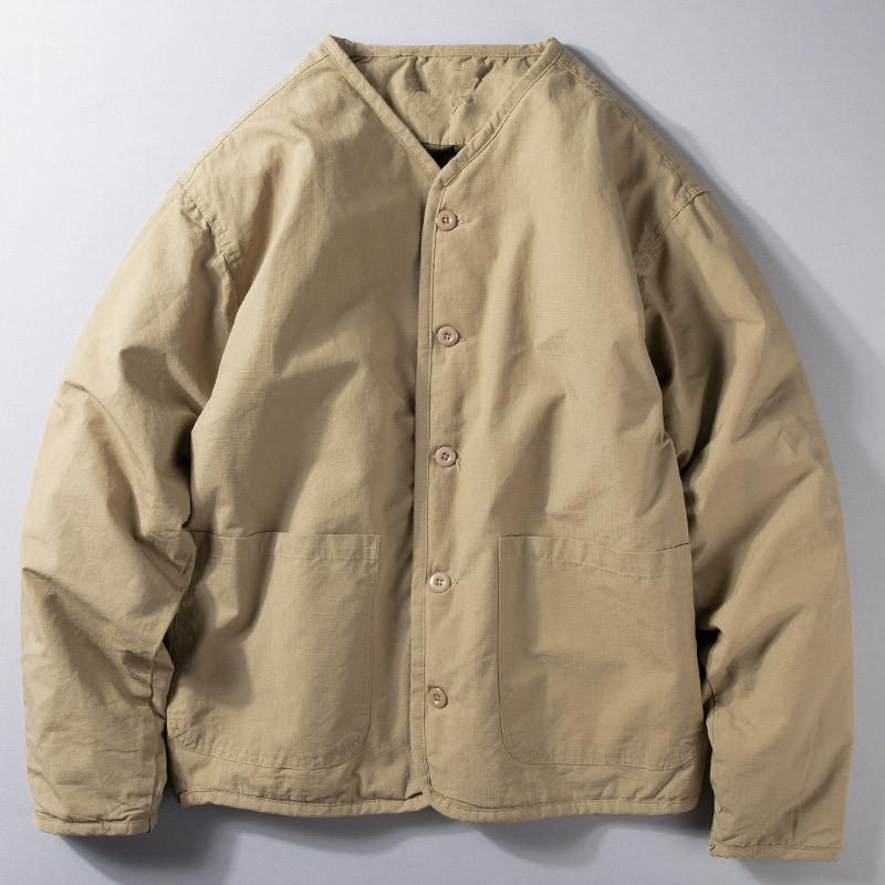 Winter Japanische Paare Baumwollgepolsterte V-Ausschnitt Strickjacke