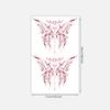 Burgundy Thorn Butterfly Tattoo Sticker Waterproof And Long-Lasting Sexy Chest Model Simulation Tattoo Sticker