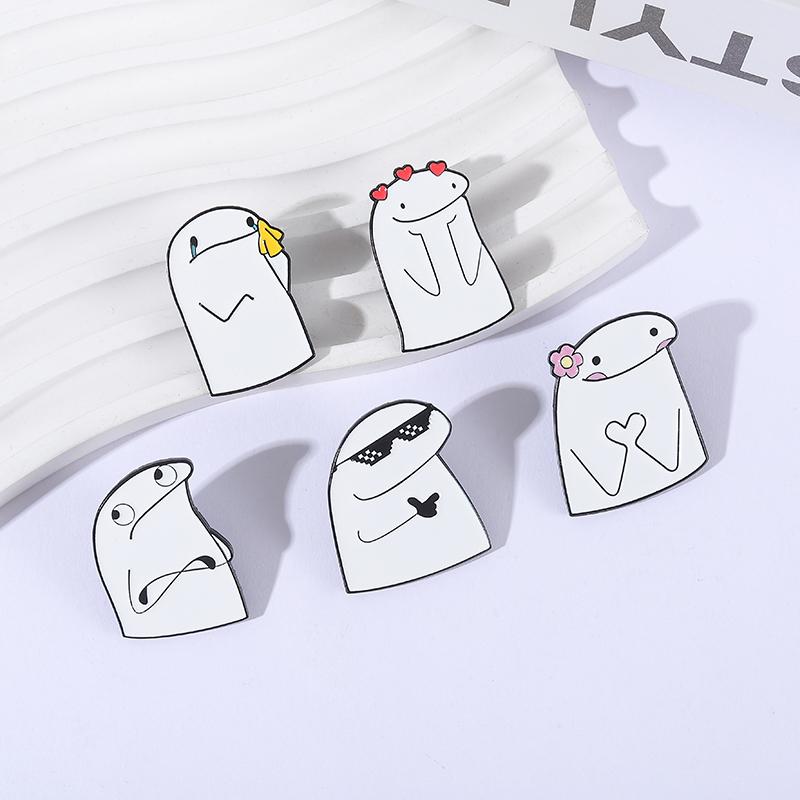 Spanish Cartoon Character Flork Enamel Pins No Me Ofrezcan No Tengo Autocontrol Brooches Lapel Badge Jewelry Gifts for Friends