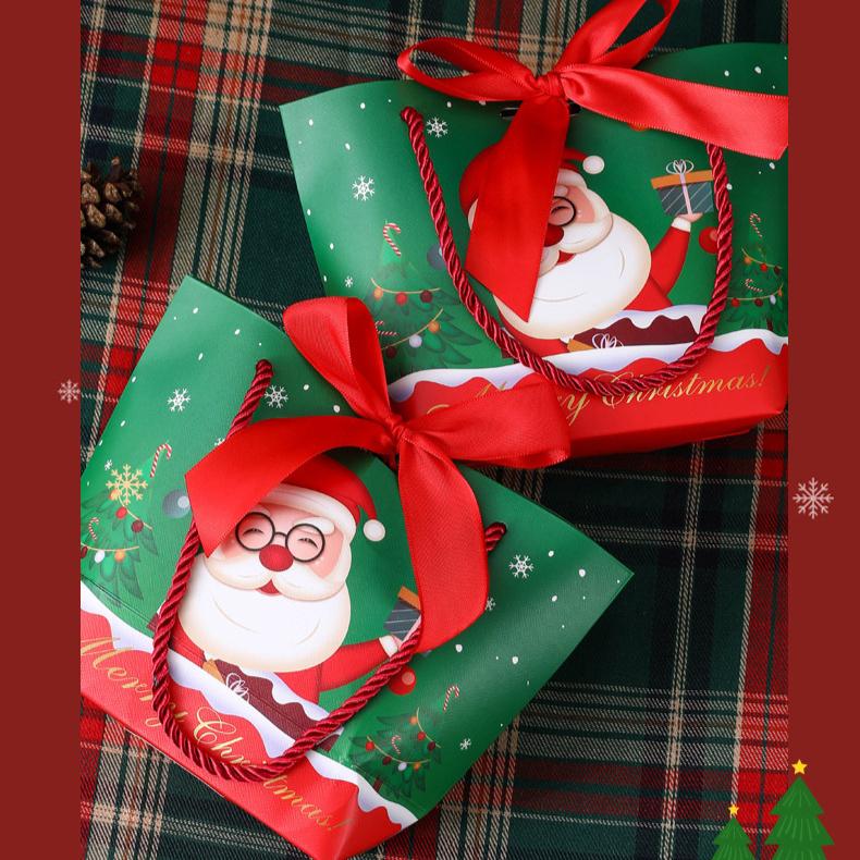 Christmas Eve Apple Gift Bag Christmas Fruit Candy Snack Packaging Box Creative Birthday Gift Bag