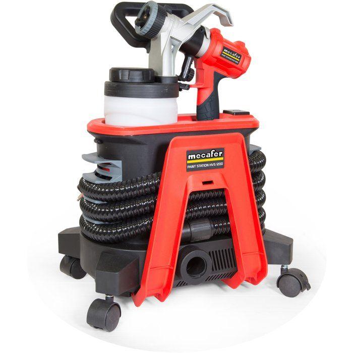 Station de peinture HVLP - MECAFER - HVS1200 - 1200 W - 1200 ml - Tuyau 3 m - 150 DIN/sec