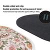 Flower Print Bath Mat Bathroom Super Absorbent Foot Mats Non-Slip Quick Dry Shower Pad Toilet Carpet Doormat Washable