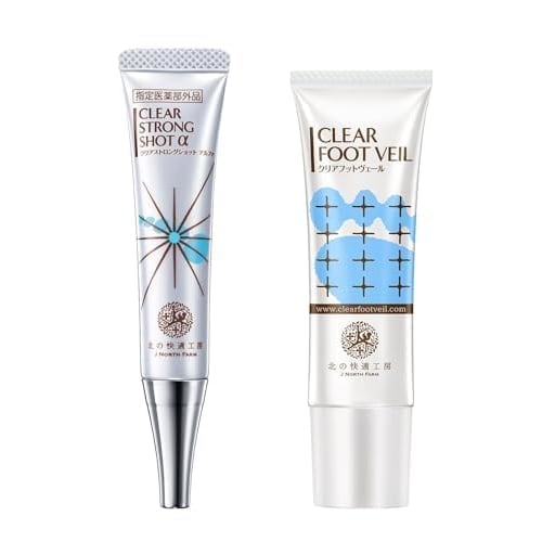 

Набор Kita no Kaiteki Kobo Clear Strong Shot Alpha и Clear Foot Veil для огрубевшей кожи стоп, месячный запас