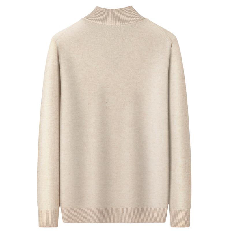 Shanshan Men's 100% Cashmere Stand-up Collar Pullover Sweater