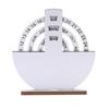 Yousheng Rotatable Wooden Perpetual Desk Calendar with Base Heavy Duty Date Week Month Display Home Office Bedroom Desktop Calendar Decoration