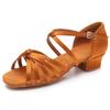 Scarpe da Ballo da Sala a Tacco Basso 3,5 cm per Bambine Ragazze Scarpe da Ballo Latino Salsa per Donne Ragazze
