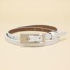 High-end Women's Belt Basic Versatile Commuting Belt Cowhide Leather Genuine Leather Thin Belt Women Chic Women's Belt